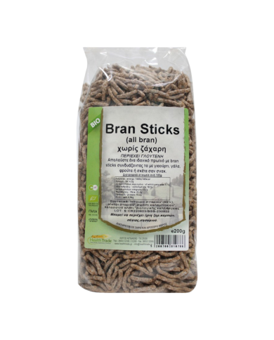 Bran sticks-βιολογικά χωρίς ζάχαρη 200gr Bran sticks-βιολογικά χωρίς ζάχαρη 200gr