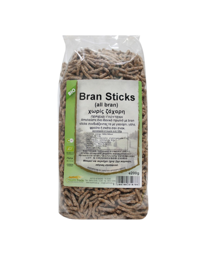 Bran sticks-βιολογικά χωρίς ζάχαρη 200gr