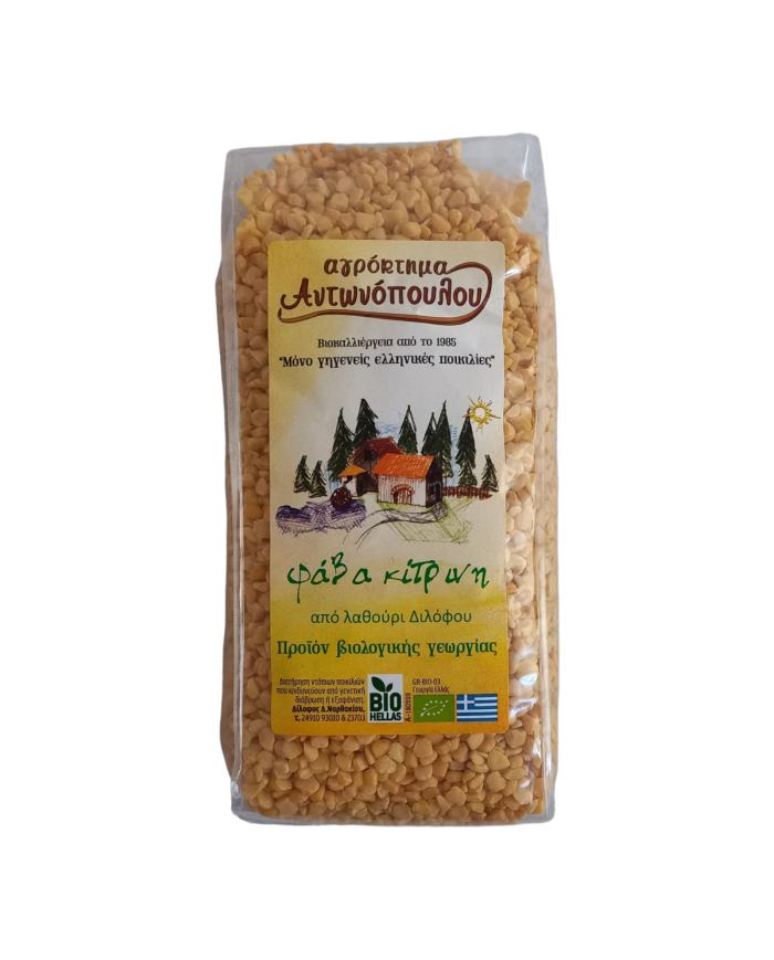 Φάβα κίτρινη από λαθούρι βιολογικής γεωργίας 500gr