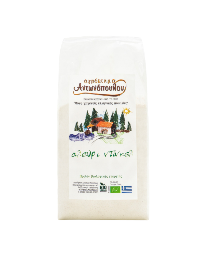 Αλεύρι ντίνκελ ολικής άλεσης  βιολογικής γεωργίας 1Kg