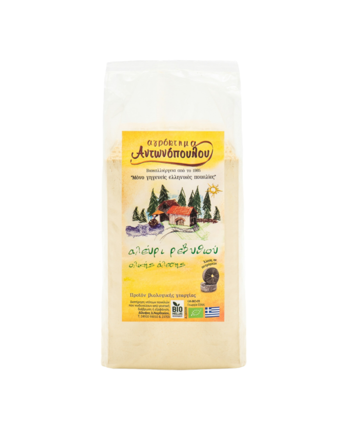 Αλεύρι από ρεβύθι ολικής άλεσης  βιολογικής γεωργίας 1Kg