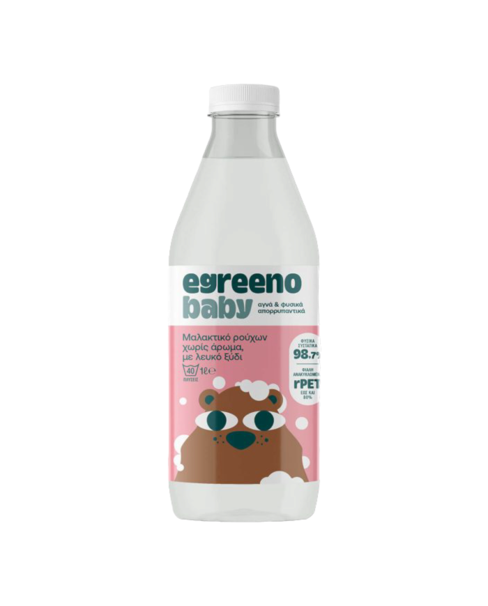 Βρεφικό μαλακτικό ρούχων Egreeno Baby (1lt) VEGAN Βρεφικό μαλακτικό ρούχων Egreeno Baby (1lt) VEGAN