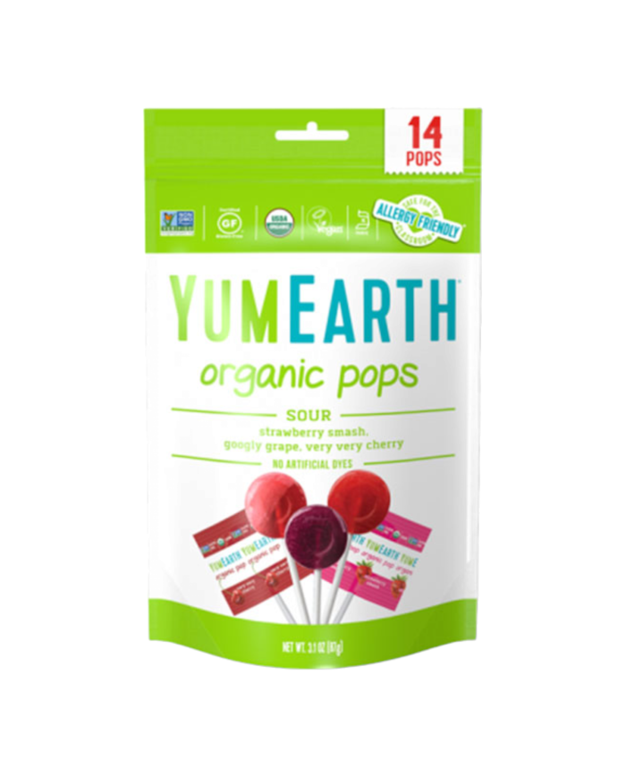 YUMEARTH βιολογικά γλυκόξινα γλειφιτζούρια φρούτων, 14τμχ